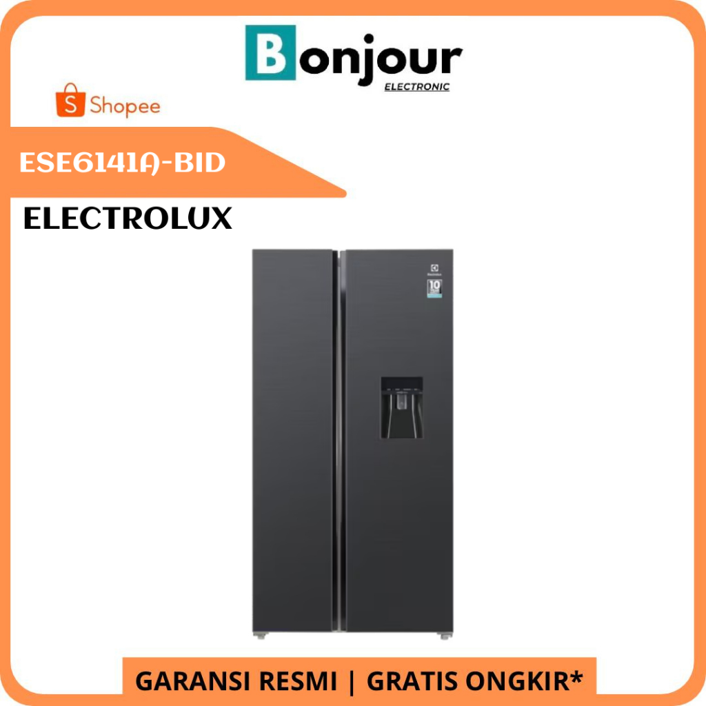 Kulkas 606 liter Electrolux ESE6141A-BID Side by Side 606L Kulkas Electrolux ESE 6141 A