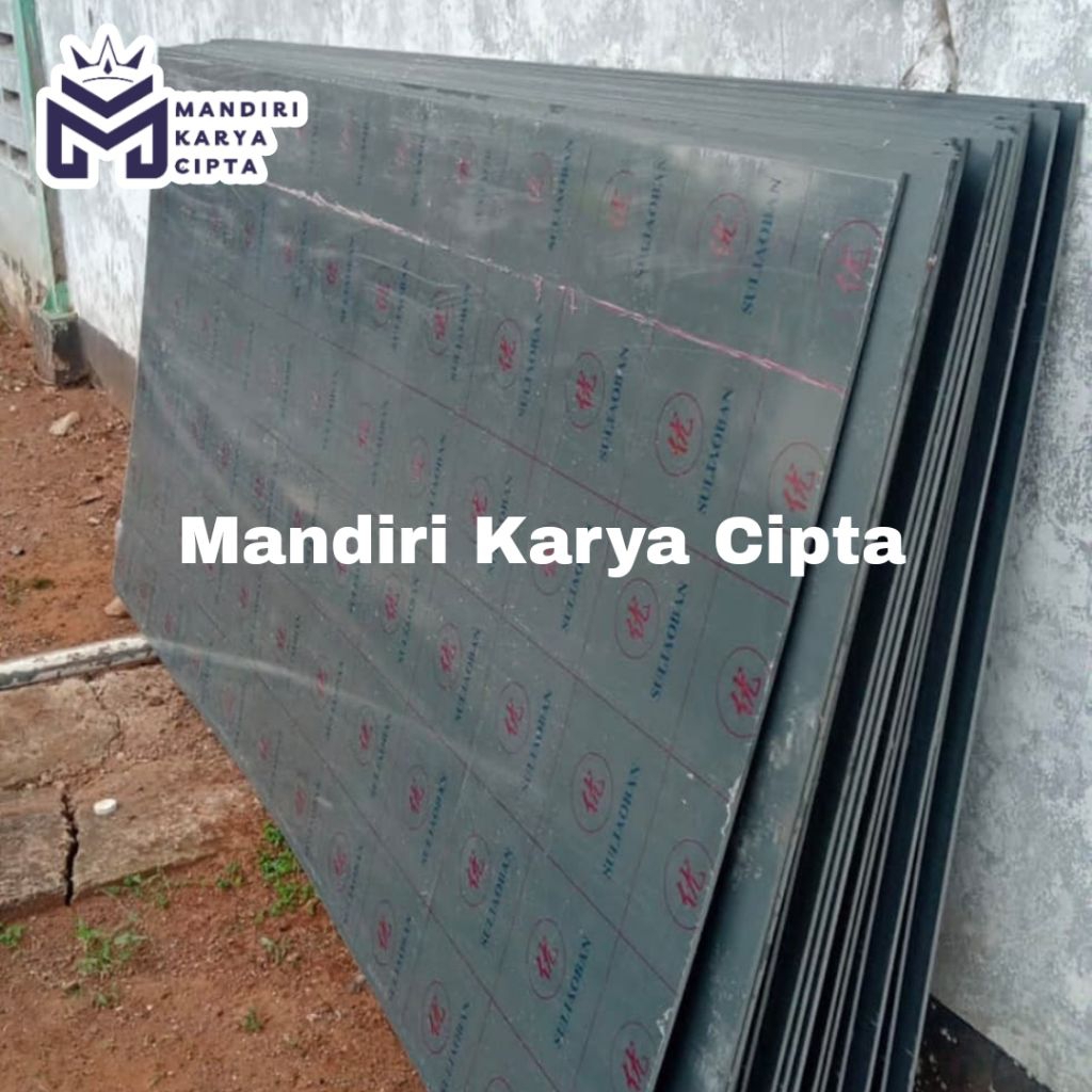 Plat PVC Abu 4mm x 1220 x 2440 ( PVC Abu Lembaran )