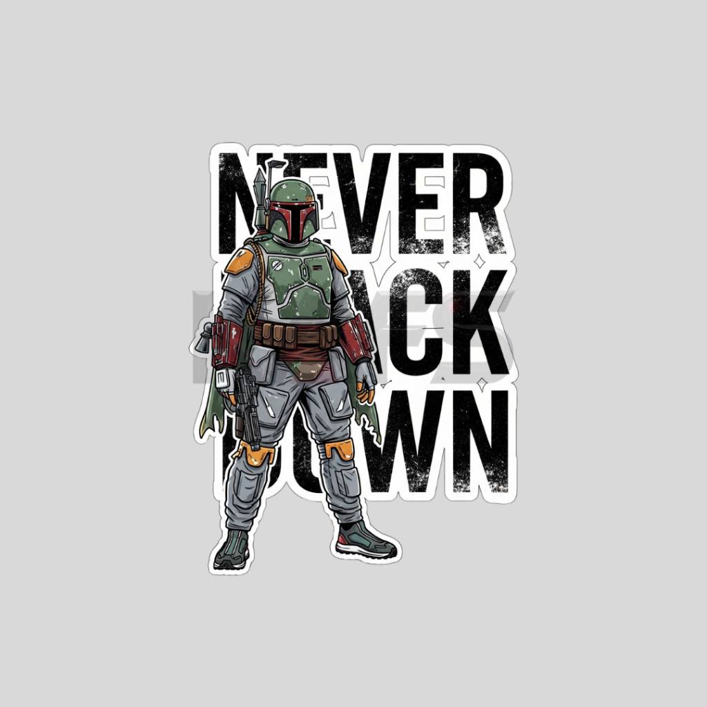 

Stiker Glossy Star Wars Boba Fett Keren Anti Air Laptop Gitar Helm