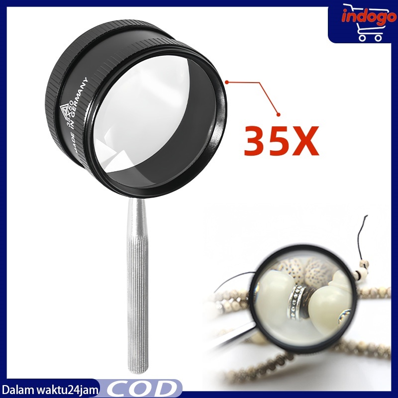 

Kaca Pembesar 35x AB77 / Lup Lensa Magnifier Handheld / Perhiasan Komponen Membaca / Loupe