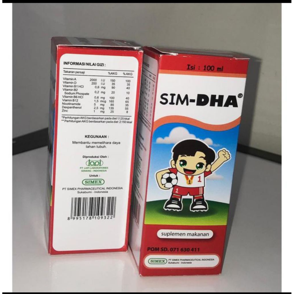 Sim-DHA Vitamin untuk anak 100 ml
