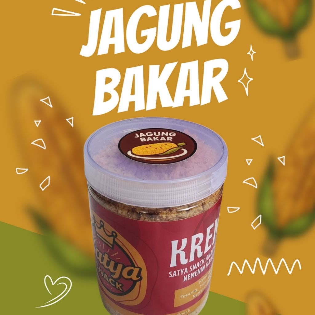 

Kremes Satya Snack 270gr Toples (Jagung Bakar)