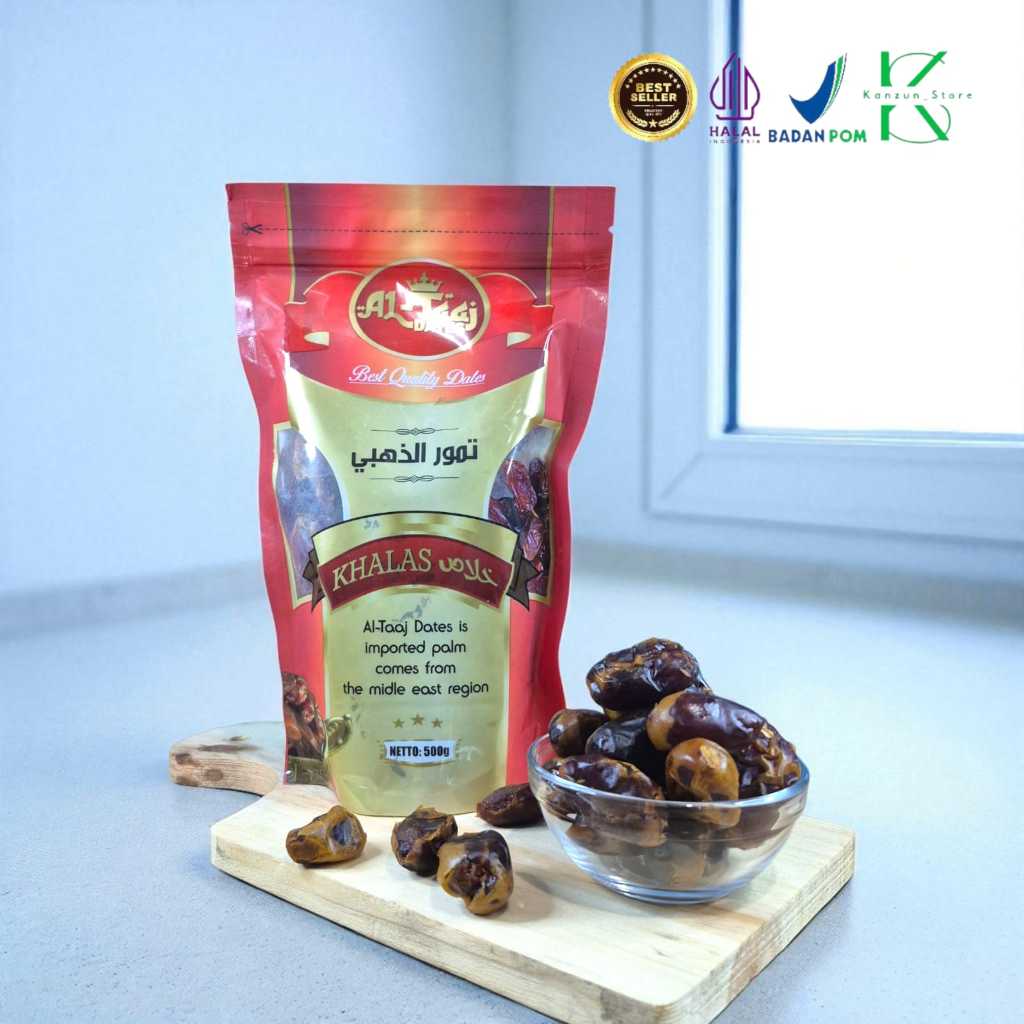 

Al Taaj Dates Kurma Khalas 500 Gram - Kurma Kholas