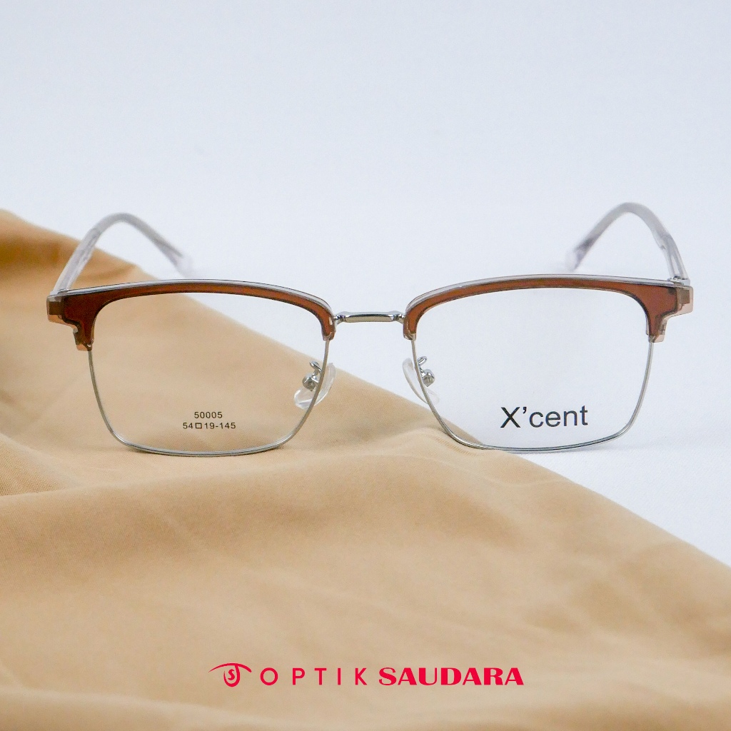 Optik Saudara - Frame Xcent - Kacamata Pria Elegnat Model Kotak F XC50005 C4 54