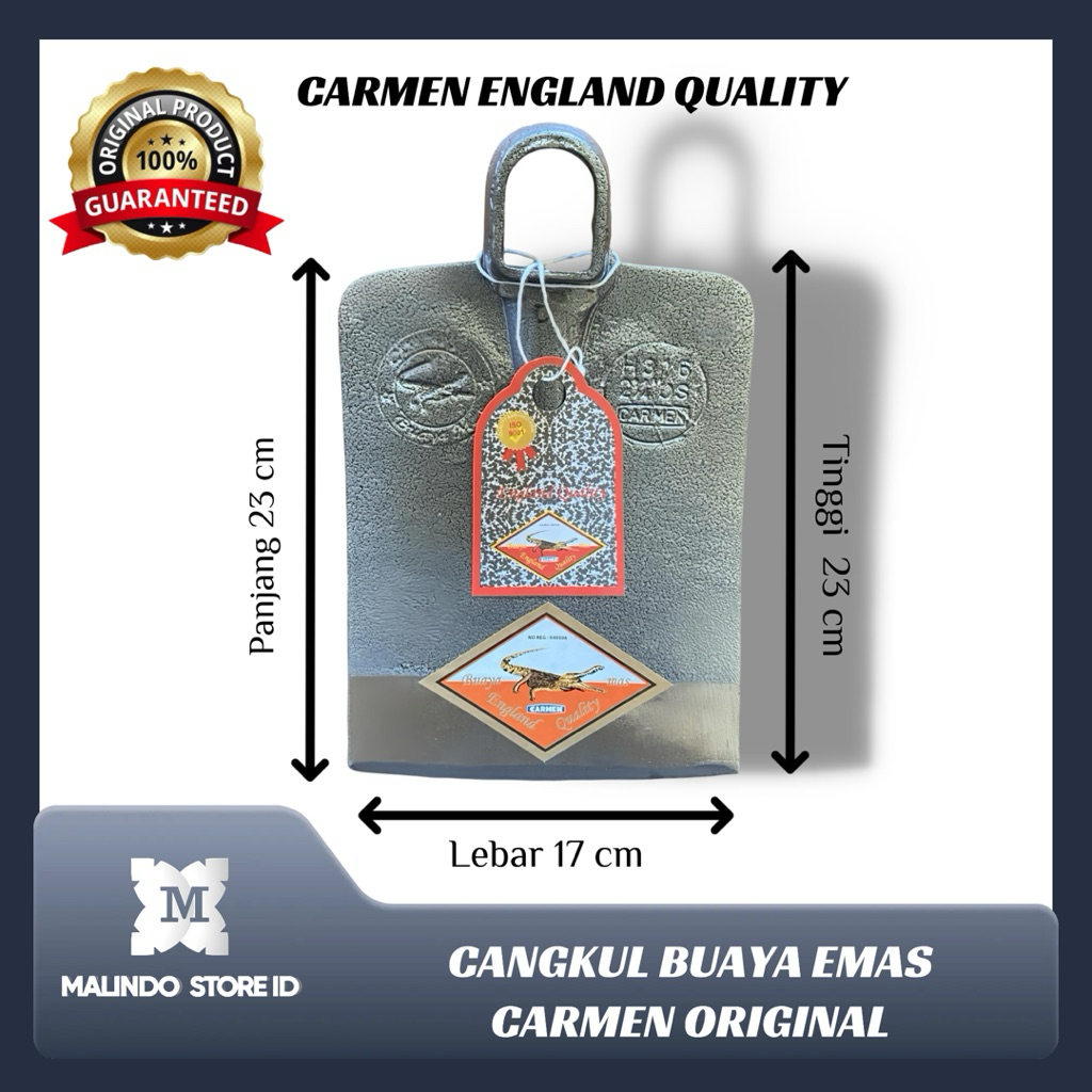 Cangkul Carmen Cap Buaya Emas / Pacul Kuat Tahan Lama Original