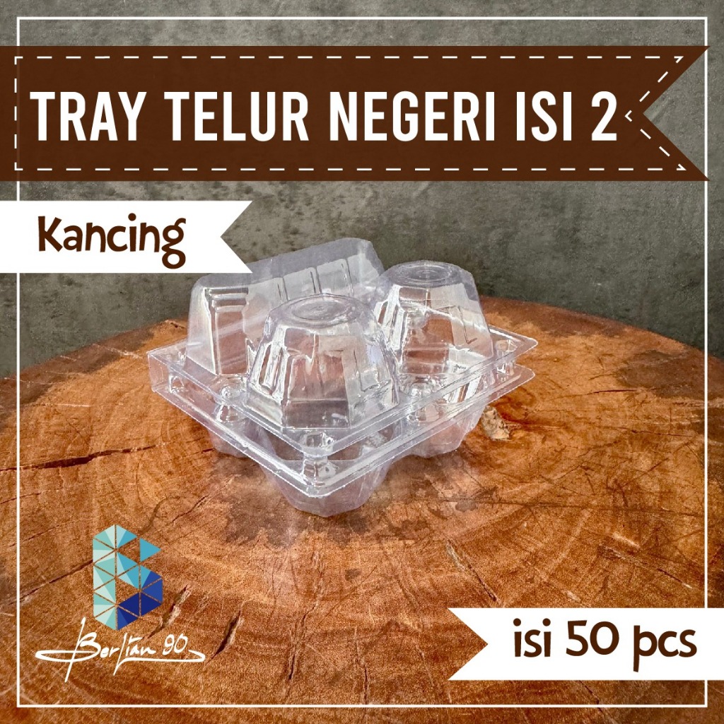 mika telur isi 2 tray telur negri kancing isi 50 pcs
