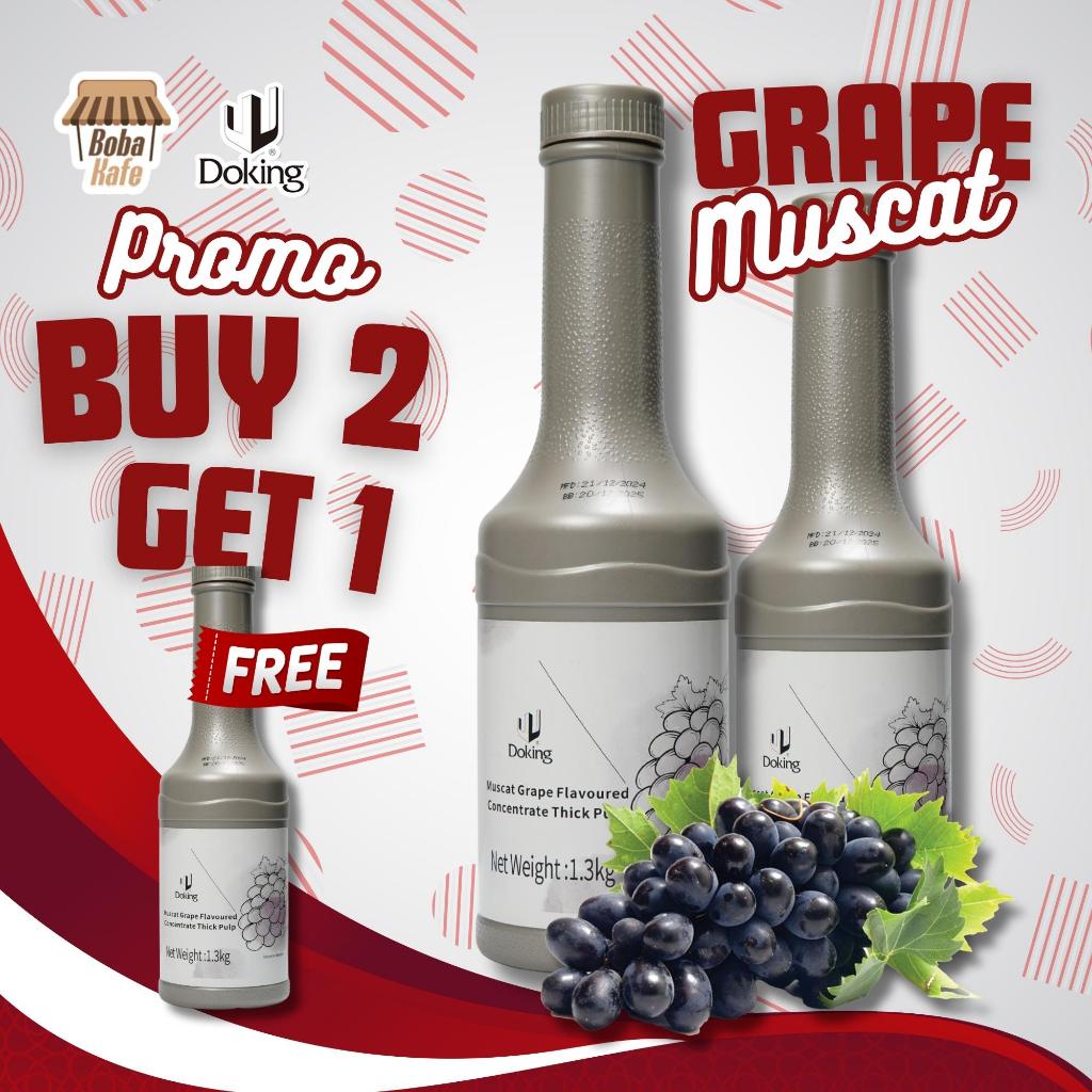 

PROMO KEMERDEKAAN BELI 2 GRATIS 1 - Doking Muscat Grape Syrup @1.3kg x 3 botol