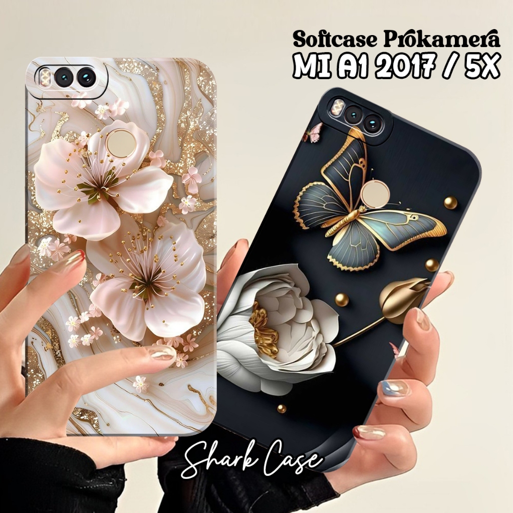 Softcase REDMI A1 2017 / REDMI 5X / 4X / 4A / 5A / 6A / 7A / 9A / 5 / 5 PLUS / 6 Motif Bunga Aesthet