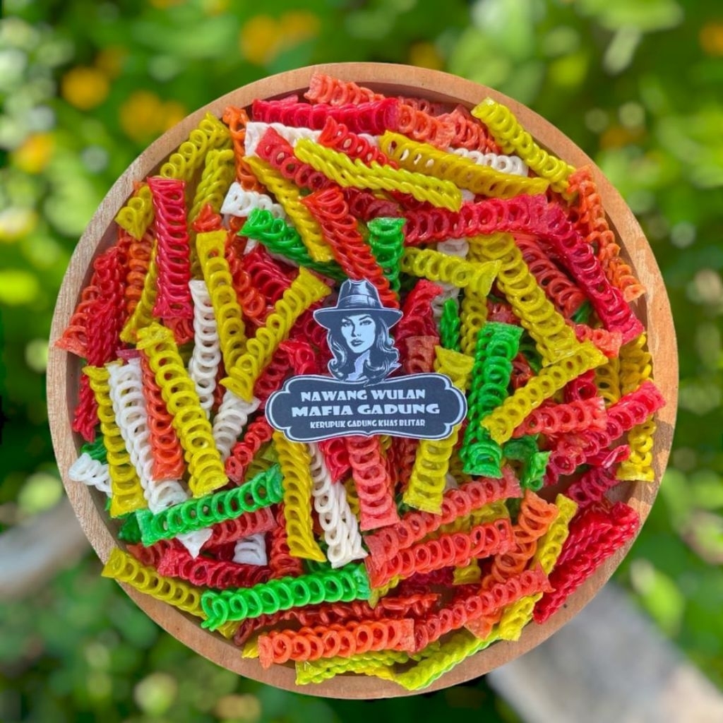 

Krupuk KEPANG Warna | Kerupuk Seblak Kepang Rasa Bawang Warna Warni -Kemasan 250gram