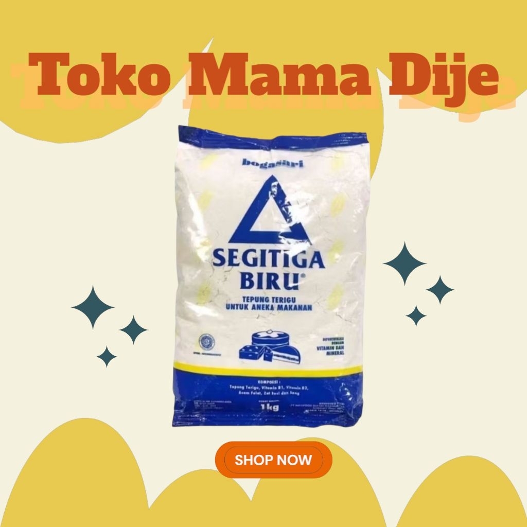 

(JATENG) Tepung Terigu Segitiga Biru 1kg ekonomi