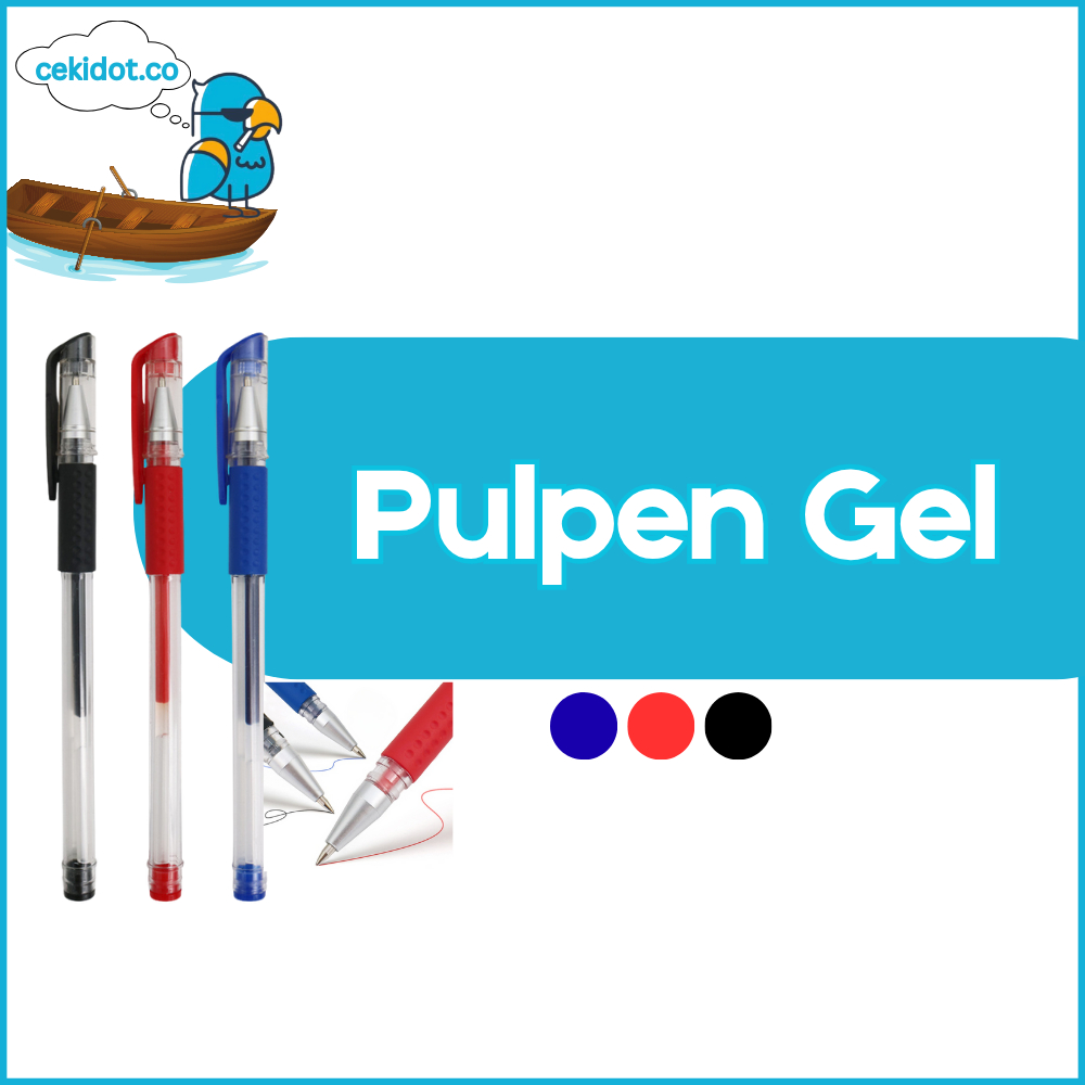 

Cekidot Pulpen Gel Ink Pen Bullet Tip 0.5mm Pena Alat Tulis Hitam Merah Biru Y1991