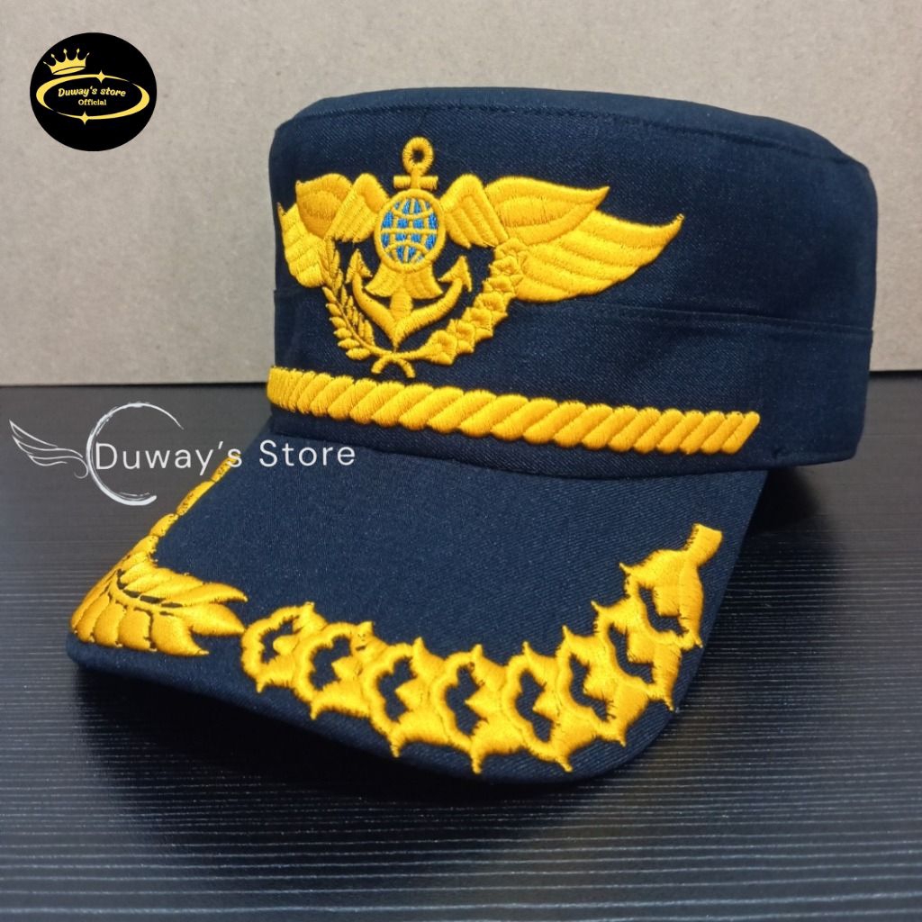 TOPI KOMANDO DISHUB/PERHUBUNGAN GOL 3D - 4B FREE BORDIR NAMA DAN JABATAN - TOPI KOMANDO DISHUB PADI 