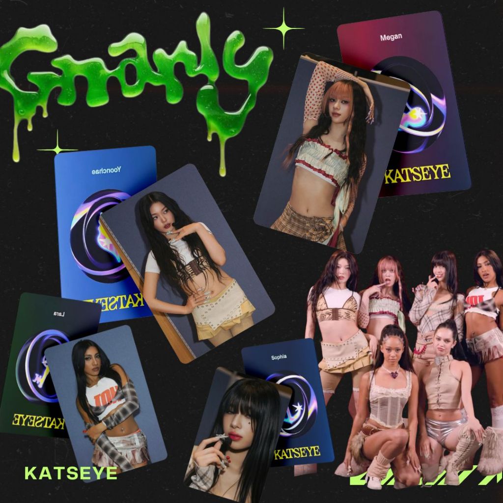 

POTOCARD KATSEYE GNARLY [BISA COSTUME DESAIN BIAS MU!] / ID Card PVC / Kartu Member / Kartu Pelajar