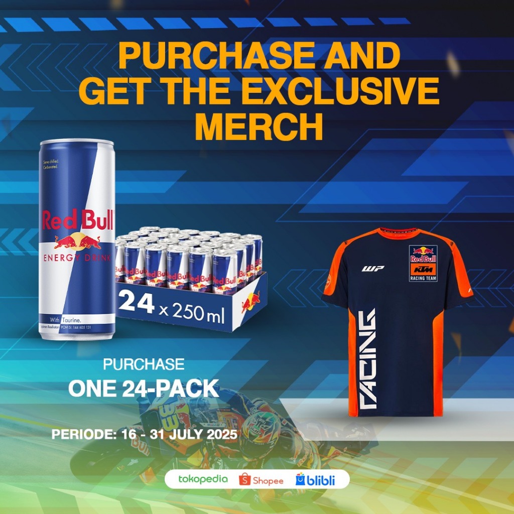 

Red Bull Energy Drink, 250ml (1 x 24-pack) + Exclusive Red Bull KTM Merchandise