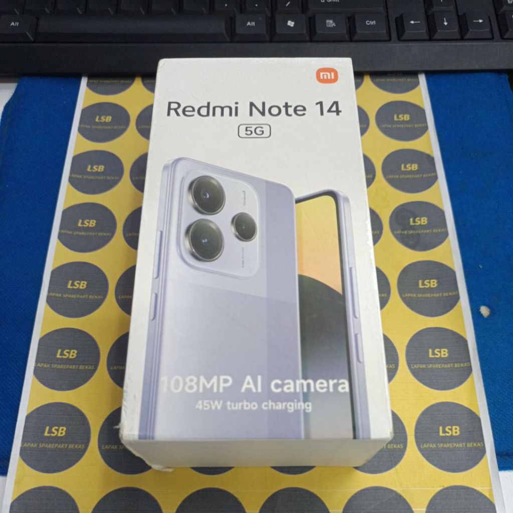 DUS BOX HANDPHONE XIAOMI REDMI NOTE 14 5G ORIGINAL BEKAS