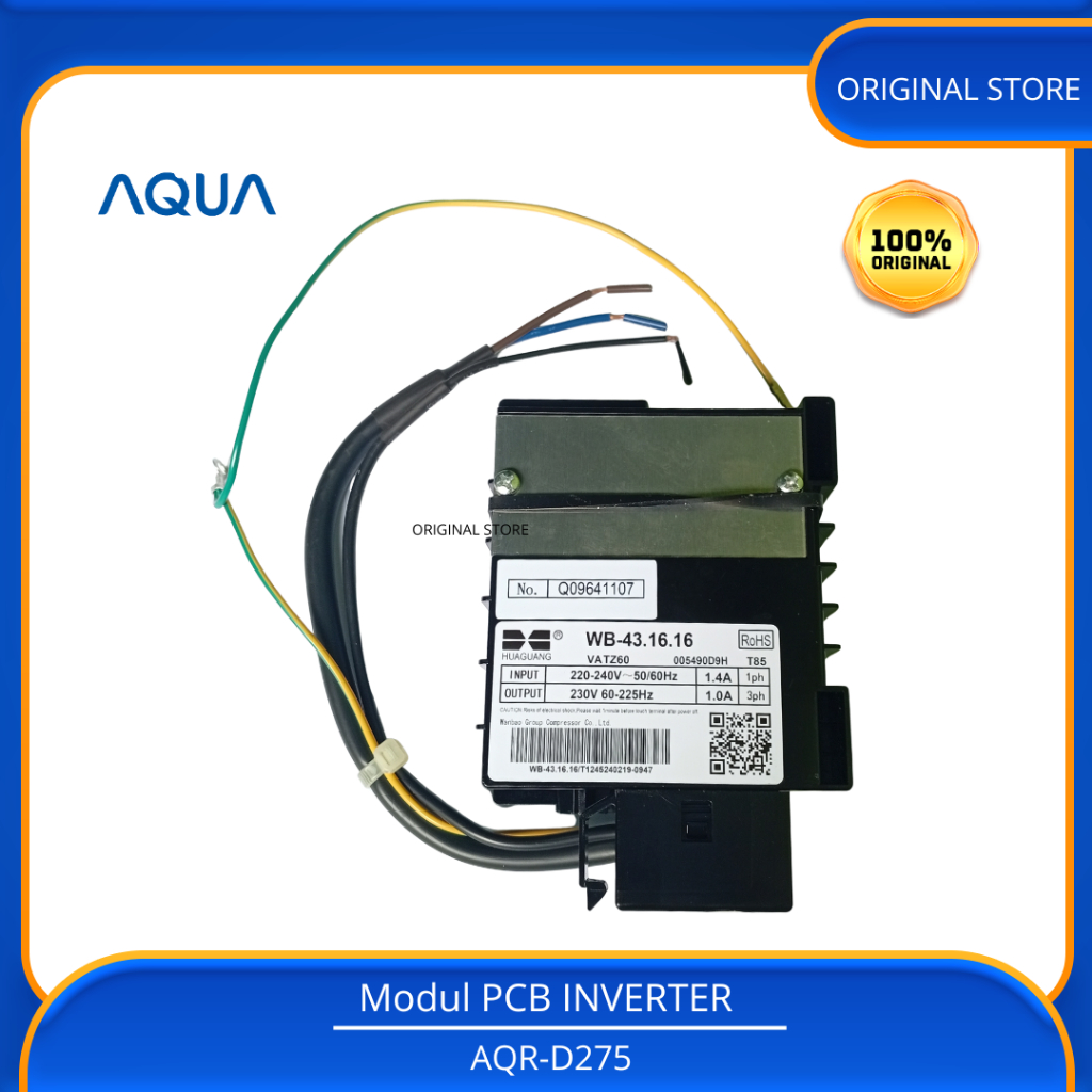MAIN PCB INVERTER KULKAS 2 PINTU AQUA JAPAN AQR-D275R AQR-D275