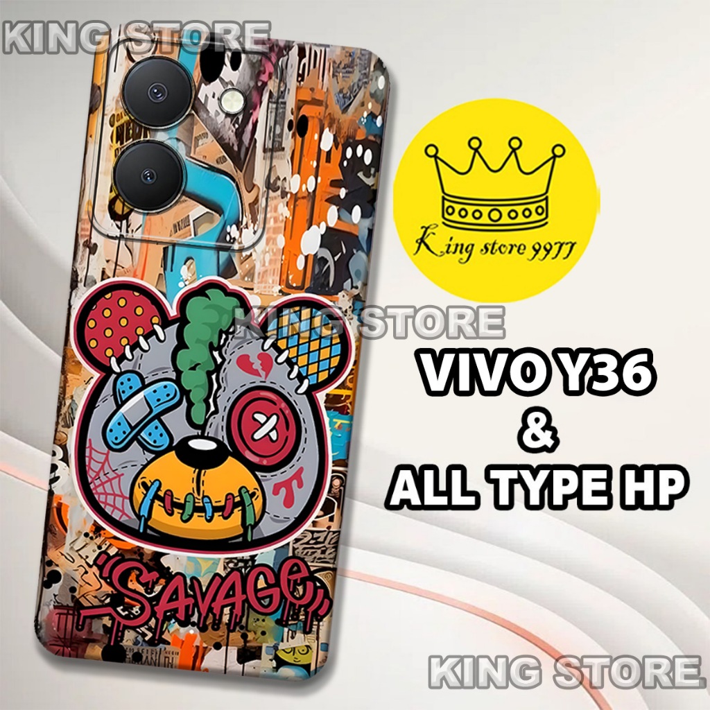 (KS15)  Softcase karet untuk VIVO Y36 Motif gambar karakter Grafity/casing VIVO Y36  terbaru/kesing 