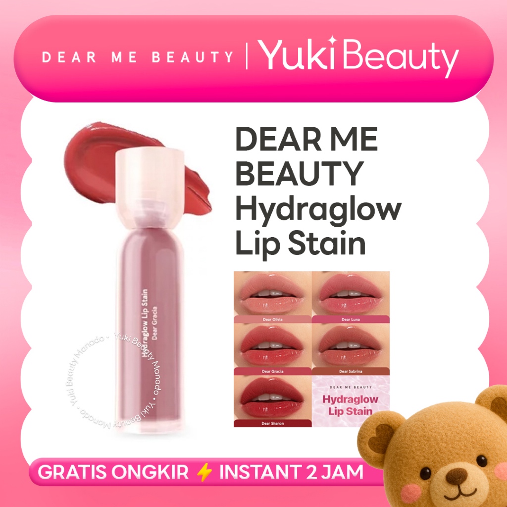 ❤ YUKI Manado ❤ DEAR ME BEAUTY Hydraglow Lip Stain SHADE LENGKAP