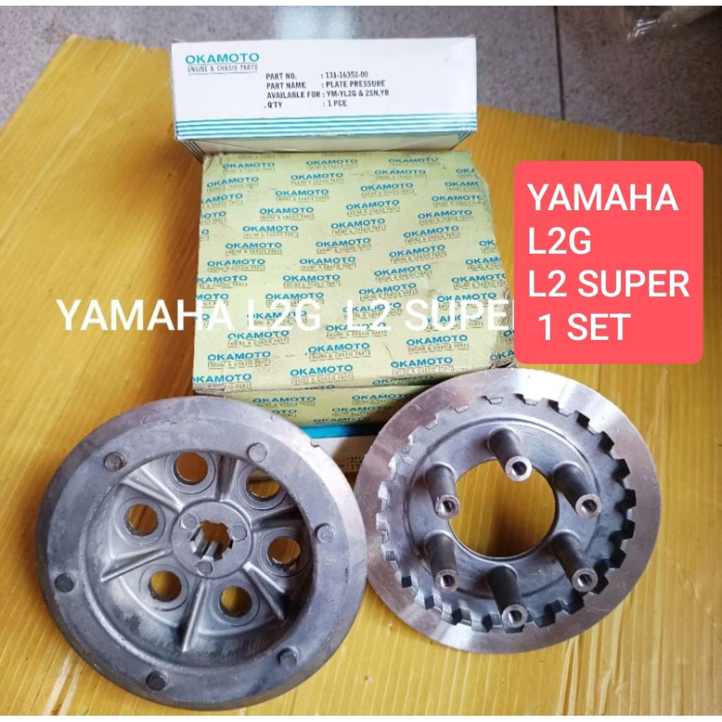 Rumah  kampas Kopling kaki  6 plus  lawan  Yamaha L2 L2G L2Super L2 super harga 1 set