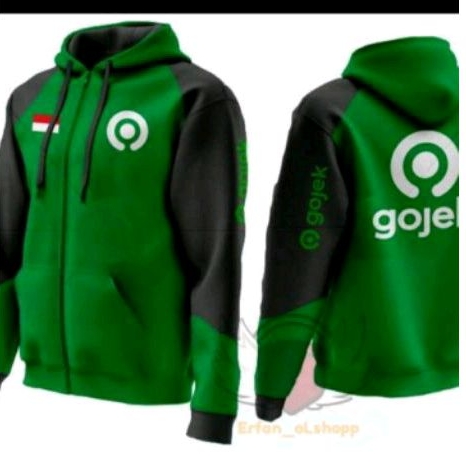 JAKET GOJEK / ONLINE GOJEK / HOODIE GOJEK LOGO TERBARU S M L XL XXL 3XL 4XL 5XL 6XL