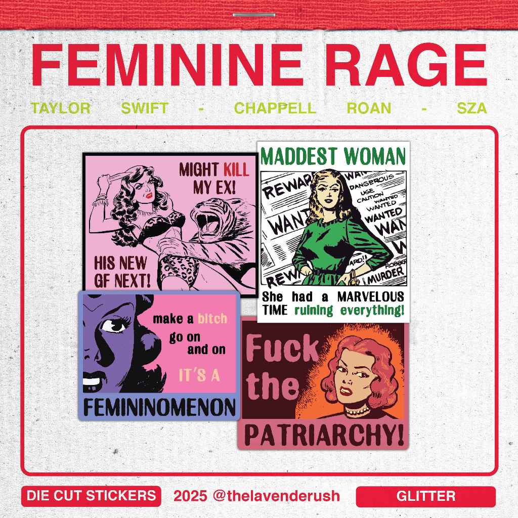 

[tldr] Taylor Swift - Chappell Roan - SZA - STICKERS FEMININE RAGE | Sticker Lagu Laptop Aesthetic