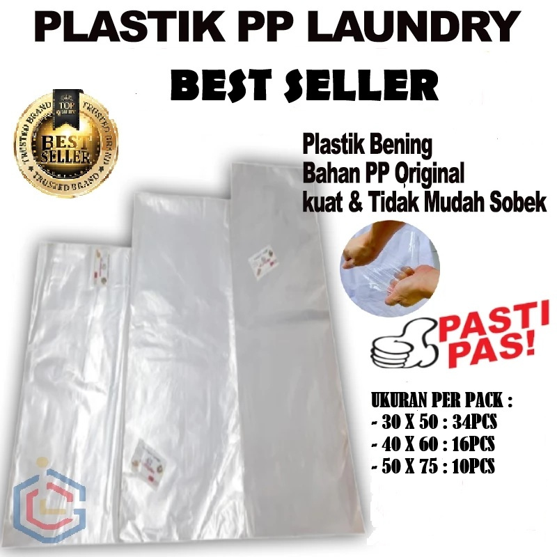 Plastik Laundry - Kantong Plastik PP Bening untuk Laundry dan Baju