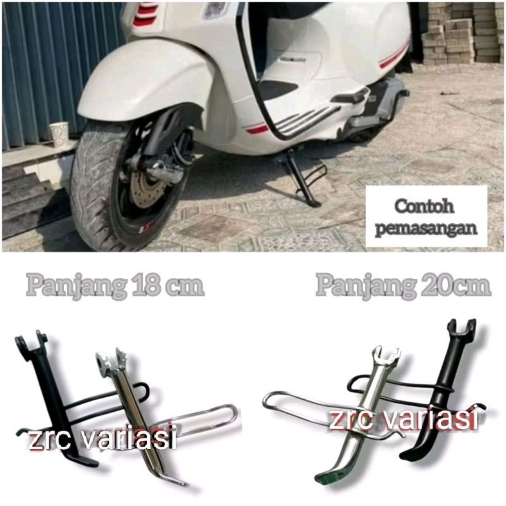 standar samping matic vespa