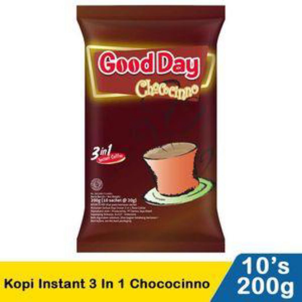 

Good Day Kopi Instan 3 In 1 Chococinno 10X20g