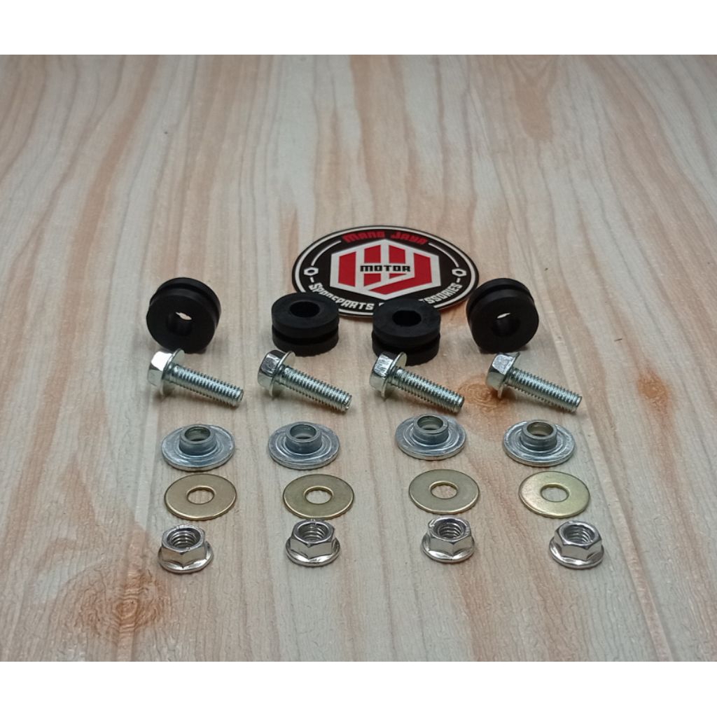 BAUT BAUD SET SEAL KARET RING BOSH SPAKBOR DEPAN SEMI TRAIL HONDA WIN 100