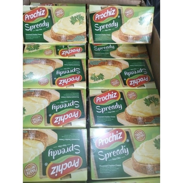 

PROCHIZ SPREADY 160 GRAM JUAL 1 KARTON/DUS ISI 48 PCS | KEJU OLES | SELAI KEJU | KEJU LUMER | KEJU ISIAN UNTUK ROTI KUE, BAKSO, CIRENG, BOLU