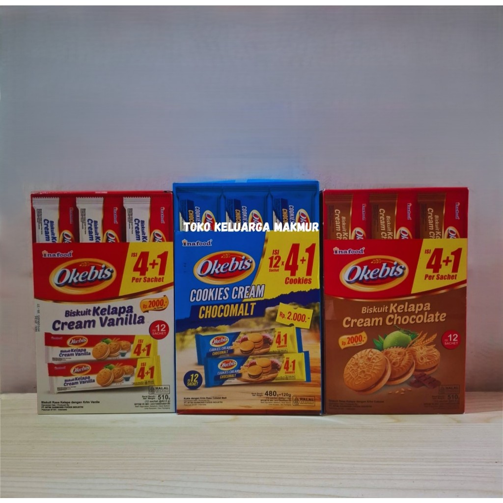 

OKEBIS BISKUIT KELAPA CREAM BOX ISI 12 SACHET
