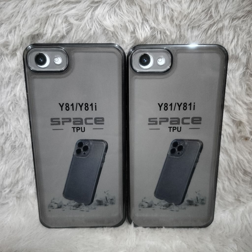 Soft Case Original Space Transparan VIVO Y81/Y81i Silikon+Protec Camera