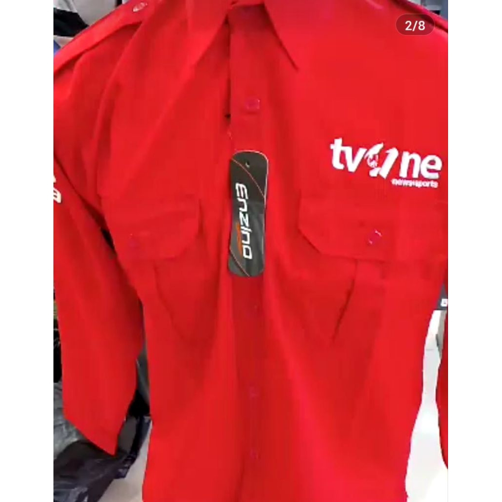 KEMEJA LENGAN PANJANG TVONE SERAGAM KERJA BAJU PDL TVONE