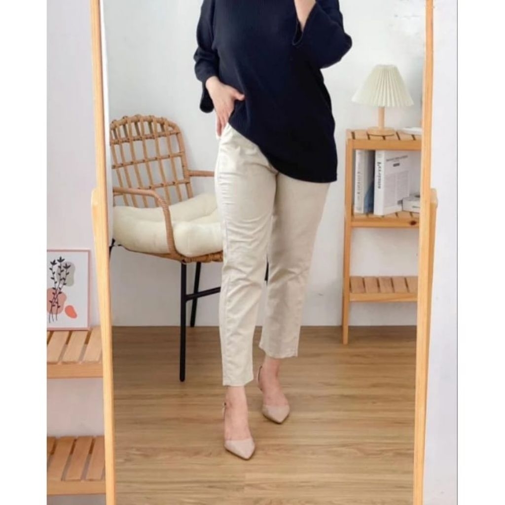 Celana Baggy Pants Wanita//BaggyPants//Celana Wanita//Celana Premium//CombedStretch