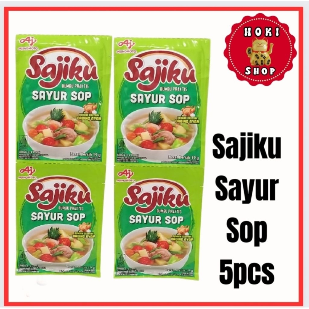 

Sajiku Sayur Sop 5pcs / Sajiku Bumbu Instan Sop / Sajiku Sop