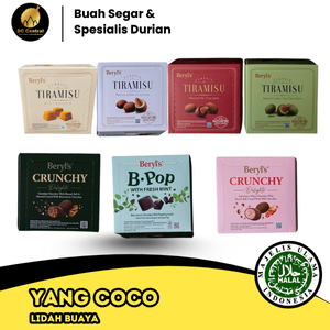 

Beryl's Classic Tiramisu Almond Chocolate 65g | Green tea | Milk Chocolate | White Chocolate | Tiramisu Milk | Crunchy Gianduja | Crunchy Strawberry