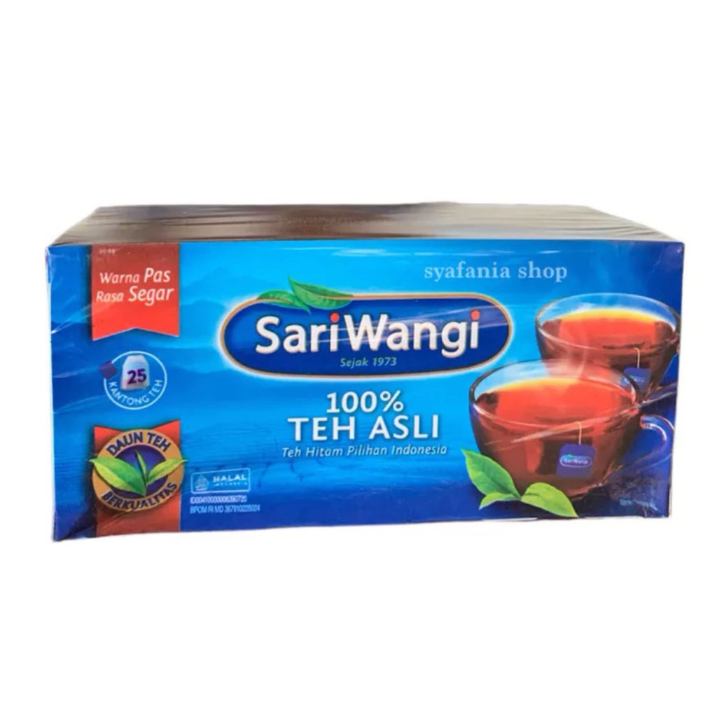 

SARIWANGI KOTAK BOX ISI 25 TEH SARIWANGI