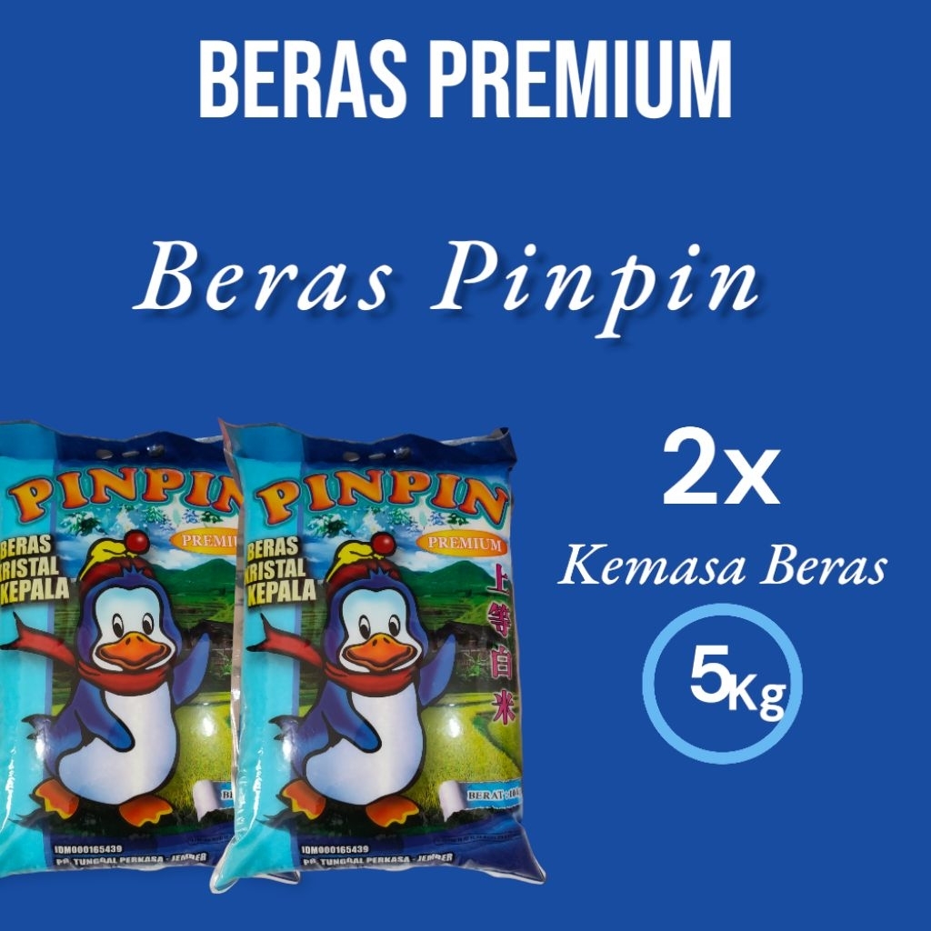

Beras Premium Pinpin 5kg 2pcs | beras pulen & punel | Anti Semut