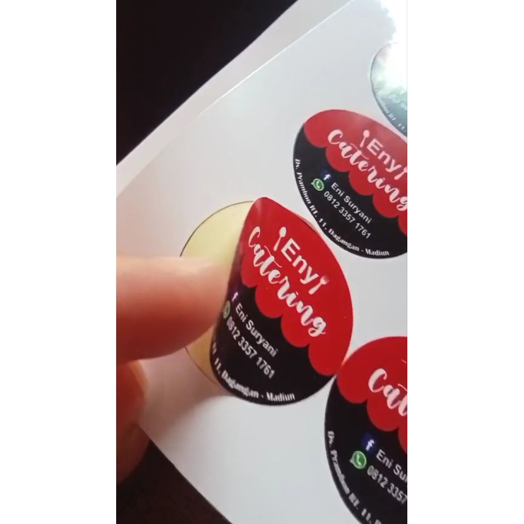 

[STICKER A3 CUSTOM, SUDAH CUTTING TINGGAL POTEK] Sticker custom