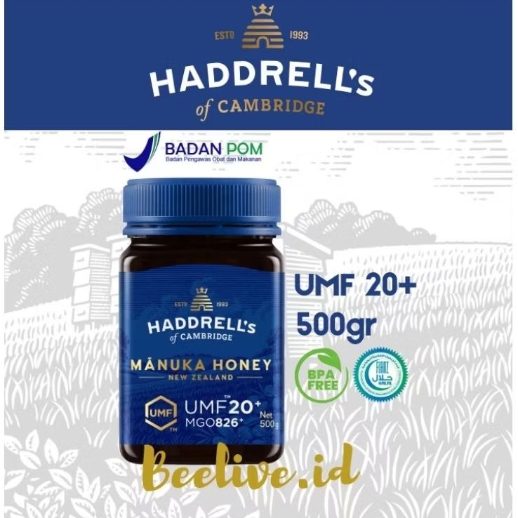 

Madu Haddrells Manuka Honey UMF 20+ MGO 850+ 500gr