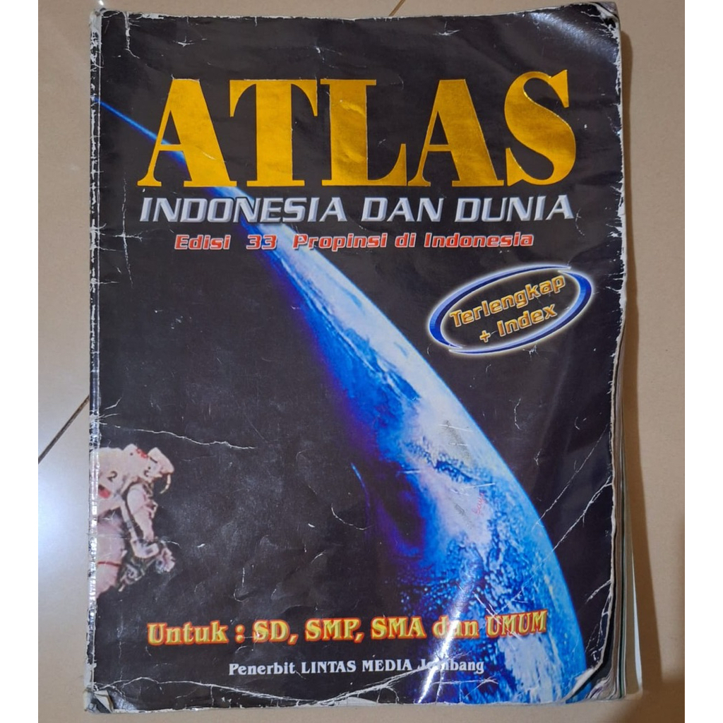 Buku Atlas Indonesia Dan Dunia Edisi 33 Provinsi Di Indonesia II Bekas