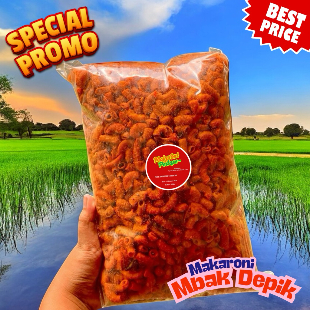 

Snack Surabaya Makaroni Pedas – Cuma 250gr Tapi Rasa Juara!