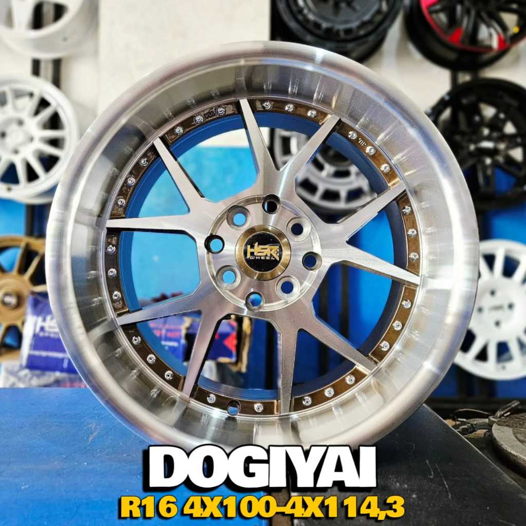 VELG CELONG HSR RING16 TYPE DOGIYAI UNTUK MOBIL VIOS LIVINA YARIS CITY DLL.