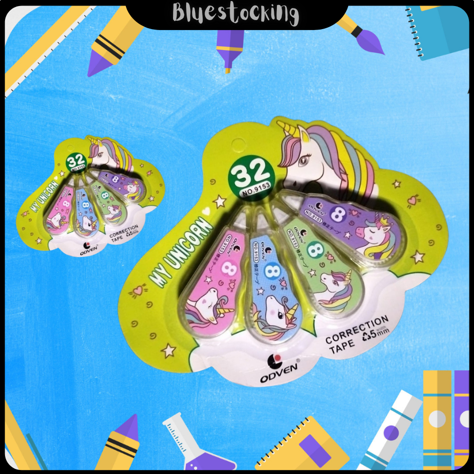 

Correction Tape 4 in 1 Buah Penghapus Tip-Ex Aesthetic Roll / Tip Ex Aesthetic