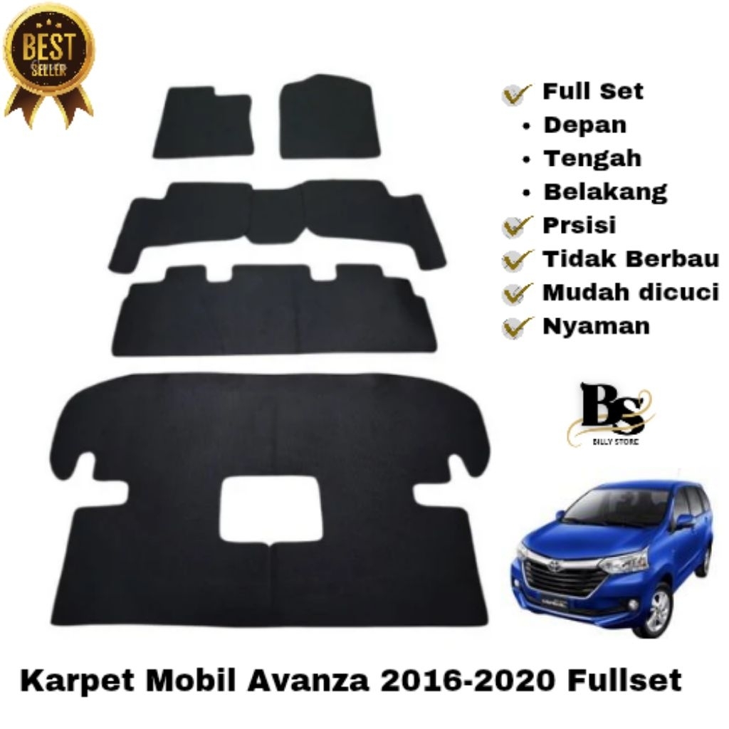 Karpet Lantai Mobil Avanza 2016-2020 Fullset