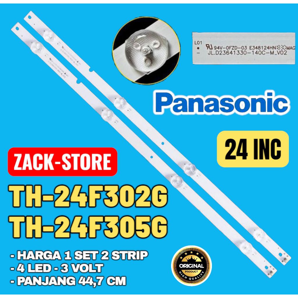 BACKLIGHT TV LED PANASONIC 24 INC TH-24F305G TH-24F302G LAMPU BACKLIGHT TV PANASONIC TH24F302G TH24F