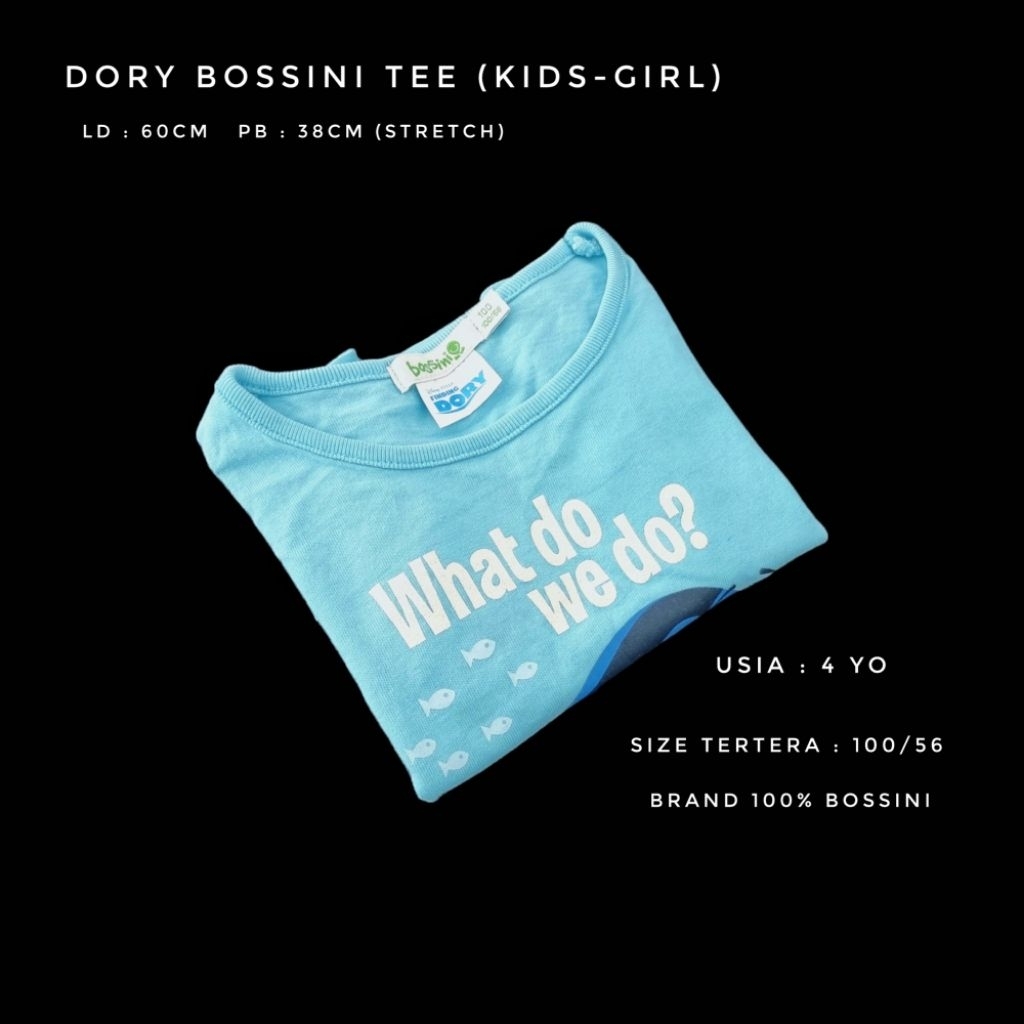 PRELOVED DORY BOSSINI TEE (KIDS-GIRL)