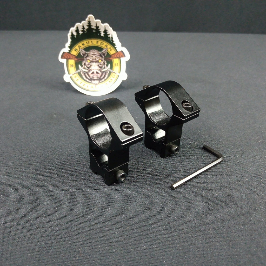 MOUNTING SINGLE BAUT OD25 REL 11 TINGGI / MONTING TELESKOP OD25 REL 11 (SC2662)