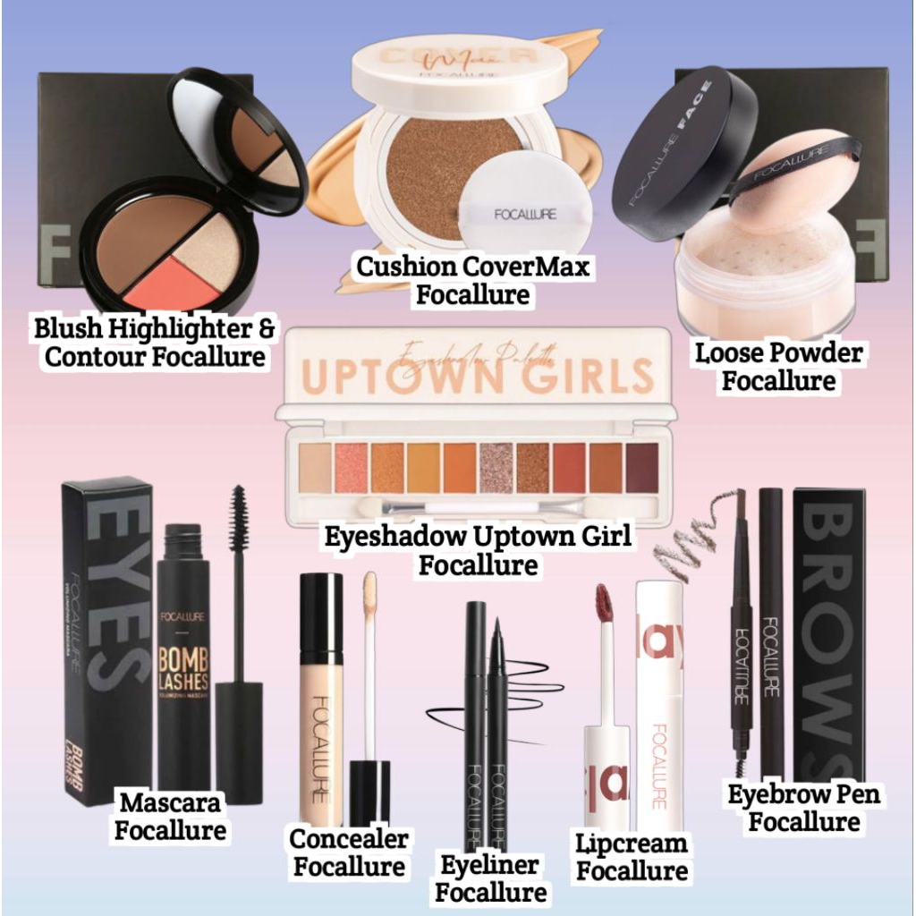 PAKET KOSMETIK FOCALLURE / PAKET LENGKAP KOSMETIK SESERAHAN / KADO