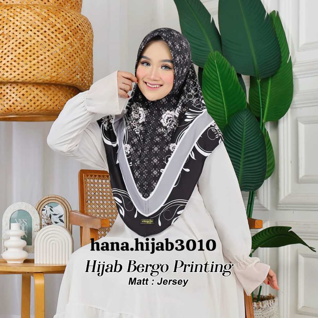 hijab sublim printing motif batik HANA.HIJAB3010 krudung bergo pett premium